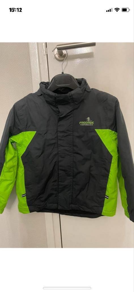 Freeride Ski/Snowboard Jas - Maat 122/128, Ophalen, Zo goed als nieuw, Jongen of Meisje