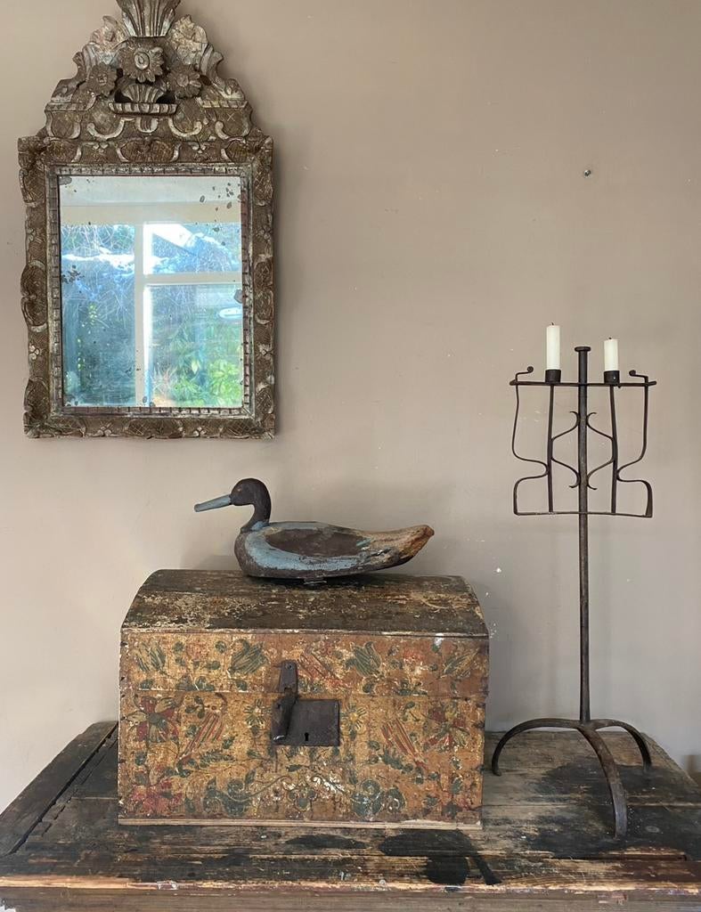 18e eeuws antiek franse bruidskist, folkart, Ophalen of Verzenden