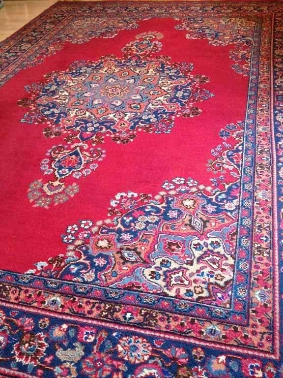 Handgeknoopt Perzisch tapijt Kerman vloerkleed wol 300x200, Crème, 200 cm of meer, Ophalen of Verzenden, Rechthoekig