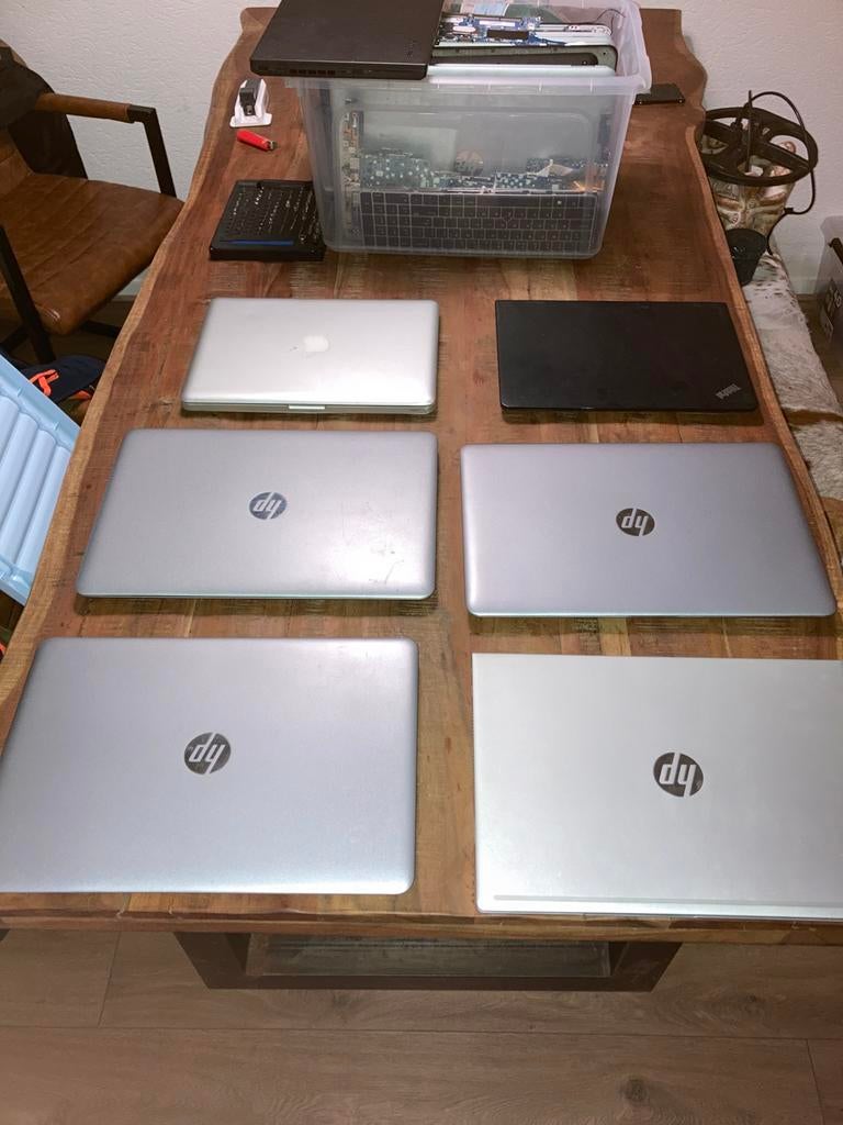 Partij laptops en onderdelen, Ophalen, Gebruikt, 2 tot 3 Ghz, 8 GB
