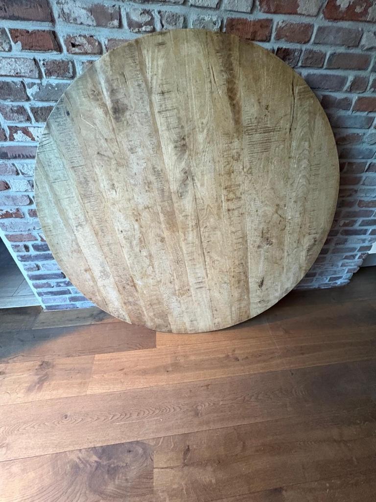 Ronde eettafel, Huis en Inrichting, Ophalen, Rond, Zo goed als nieuw, Vijf personen of meer