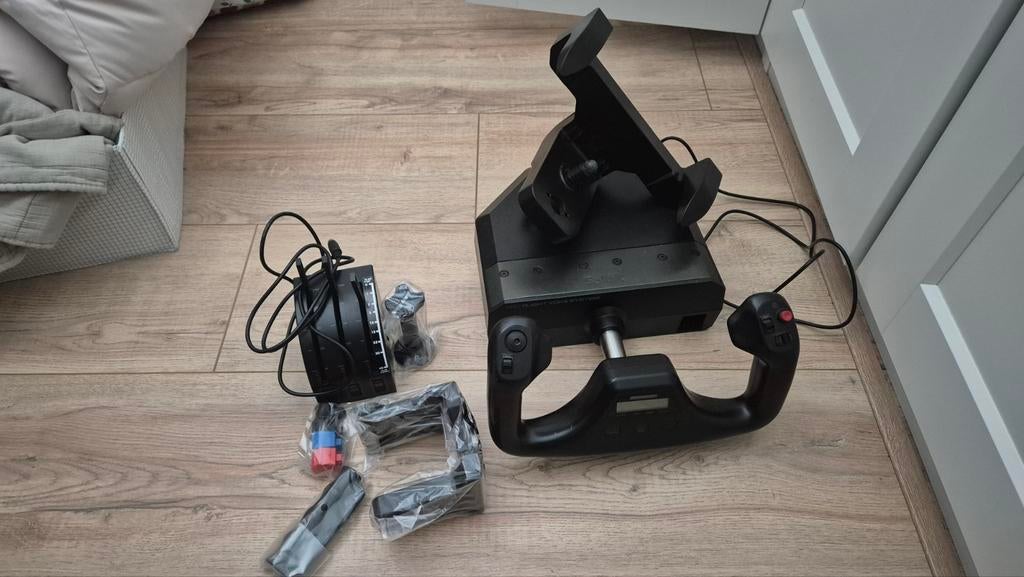 ️ Logitech Flight Yoke System + Throttle Quadrant, Ophalen of Verzenden, Gebruikt, Logitech