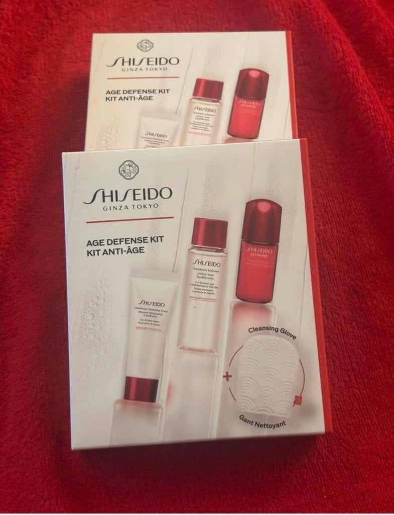 Shiseido gezicht verzorging/reispakket /cadeuset, Ophalen of Verzenden, Nieuw, Gehele gezicht