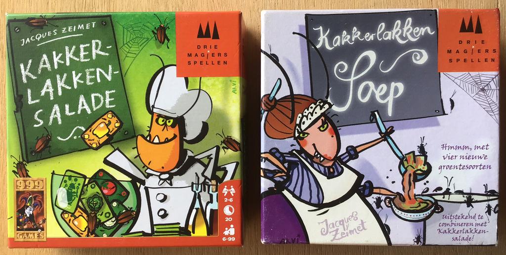 Kakkerlakkensalade & Kakkerlakkensoep - vanaf 6 jaar - ZGAN, Vijf spelers of meer, Ophalen of Verzenden, Zo goed als nieuw, 9999 Games