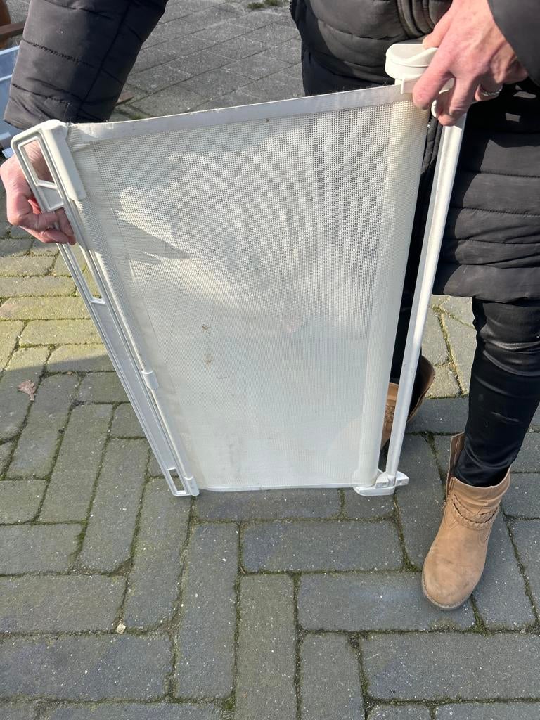 Handig oprolbaar traphekje - Veiligheid voorop!, Overige materialen, Gebruikt, Oprolhekje, Ophalen of Verzenden