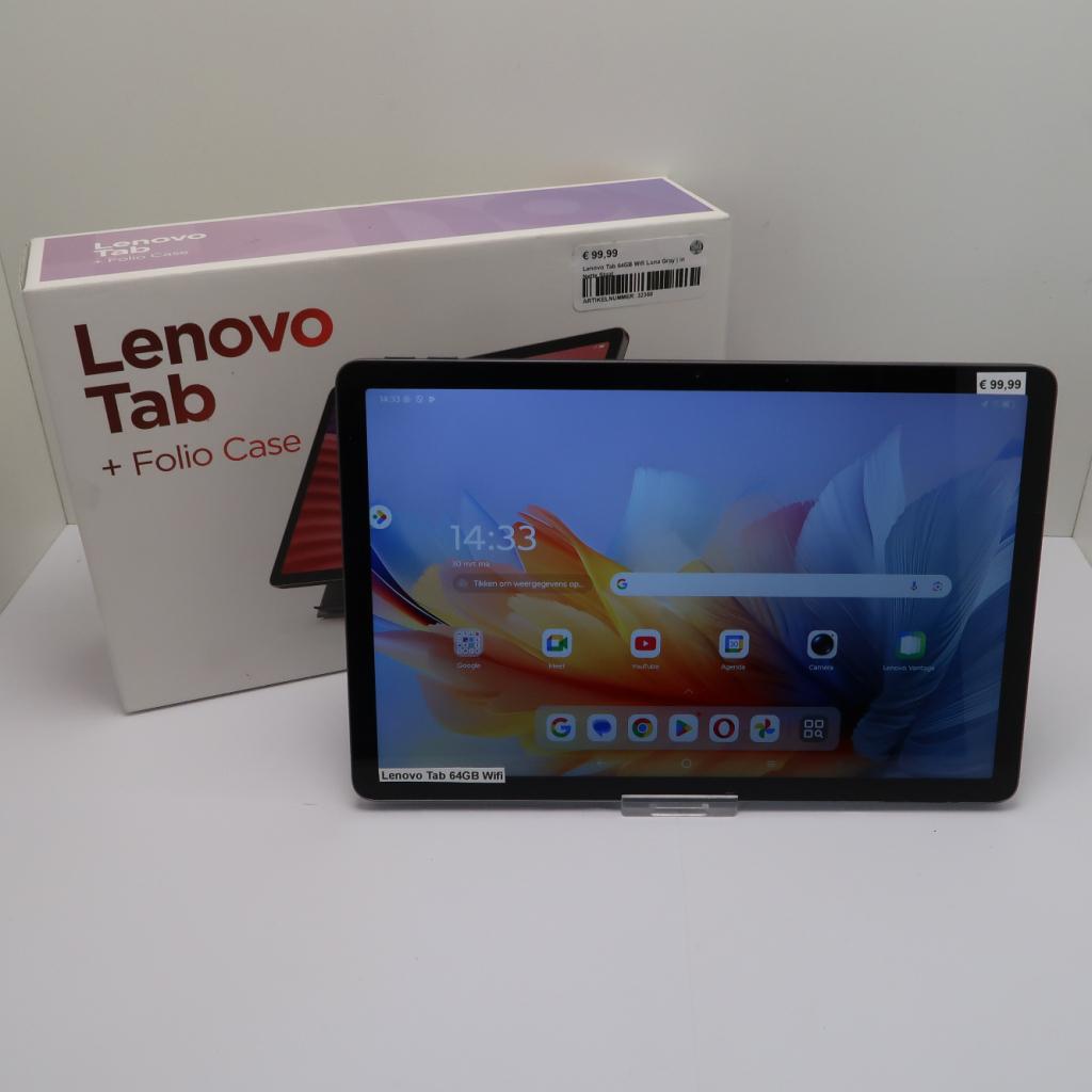 Lenovo Tab 64GB Wifi Luna Gray | in Nette Staat, Niet ingevuld, Zo goed als nieuw, Niet ingevuld, Niet ingevuld