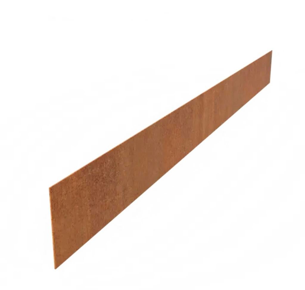 Cortenstaal borderrand 2x 300x15 cm + 2 reststukken - Nieuw!, Tuin en Terras, Bielzen en Borders, Ophalen, Overige materialen