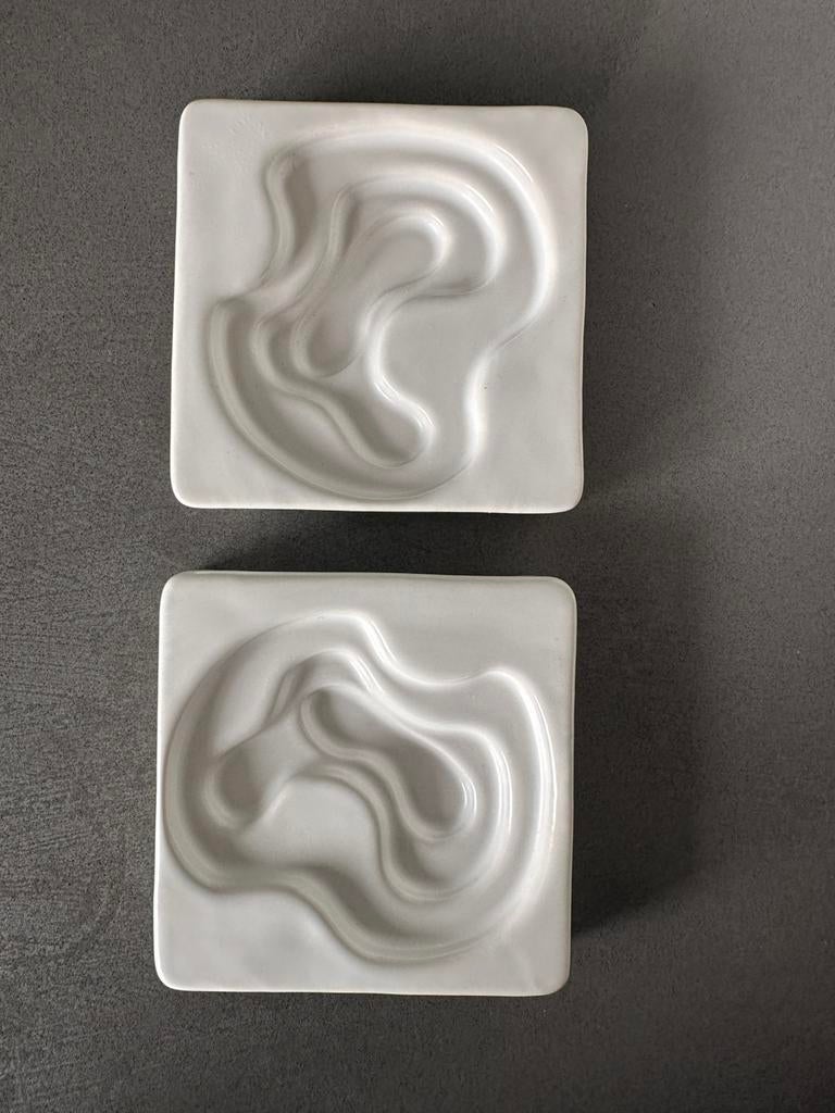 Style le Vie, 2 olijfolie schaaltjes, leuk design, Ophalen of Verzenden, Zo goed als nieuw, Overige stijlen, Schaal of Schalen