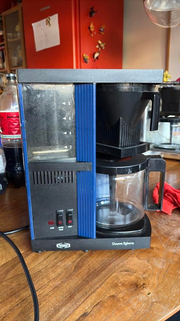 Oude Douwe Egberts techni vorm  koffiezetapparaat, Gebruikt, 10 kopjes of meer, Koffiemachine, Gemalen koffie