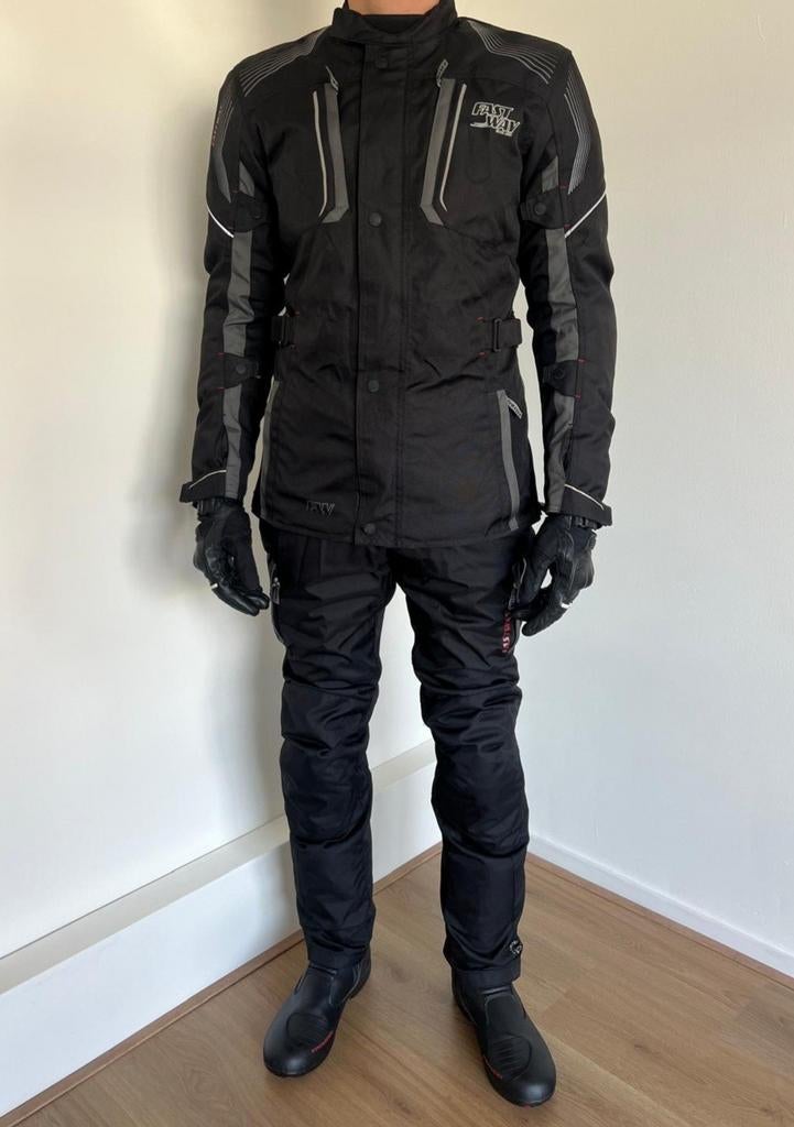 Motorpak Vanucci & Fastway maat 106/102 + schoenen 47, Motoren, Kleding | Motorkleding, Ophalen, Vanucci, Tweedehands, Heren
