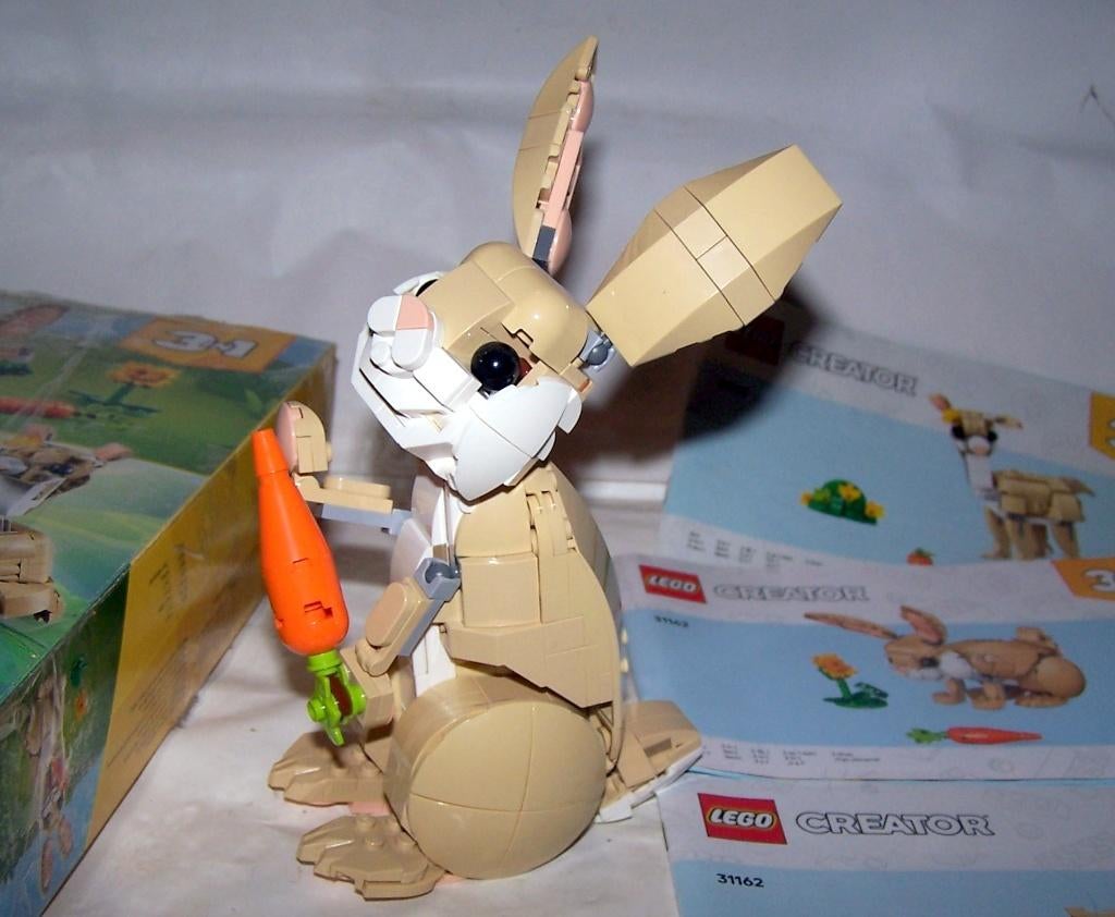 LEGO CREATOR 3IN1 31162 Lief konijn. Compleet/izgs., Compleet, Lego, Ophalen of Verzenden, Zo goed als nieuw