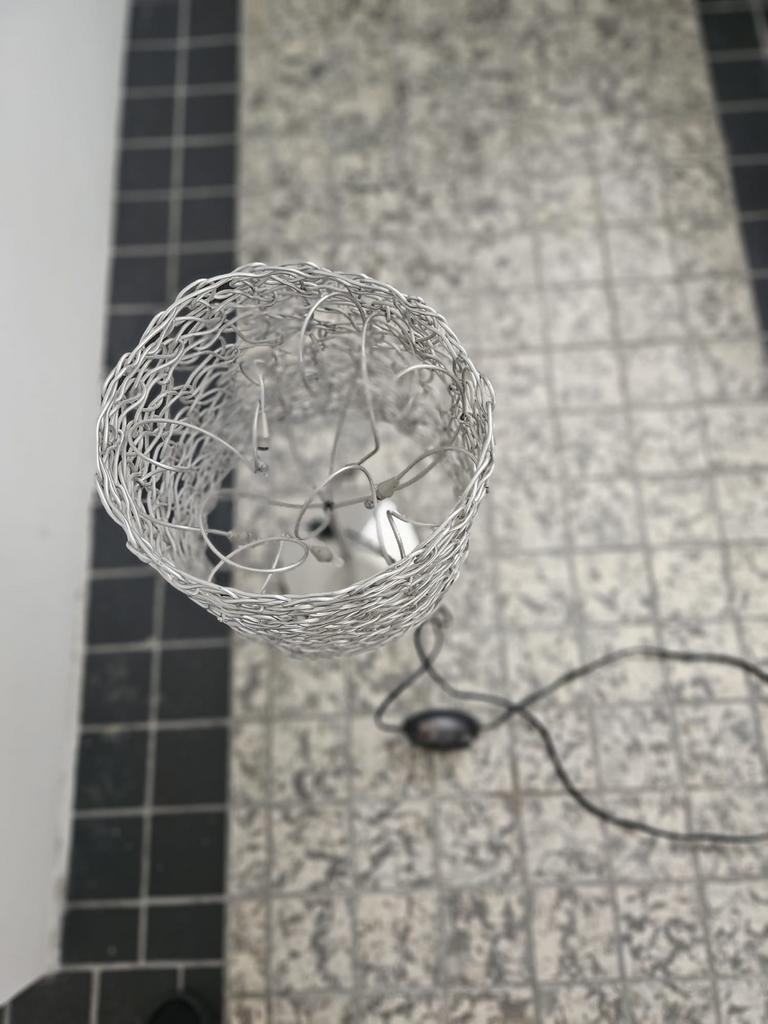 Harco Loor design tafellamp, Ophalen, Gebruikt, Metaal, Minder dan 50 cm