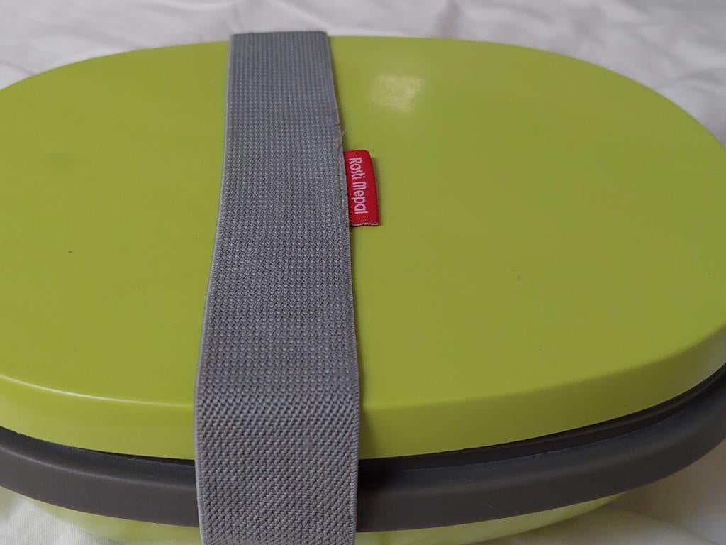 Rosti Mepal Lunchbox Groen met Elastiek, Huis en Inrichting, Ophalen of Verzenden, Zo goed als nieuw