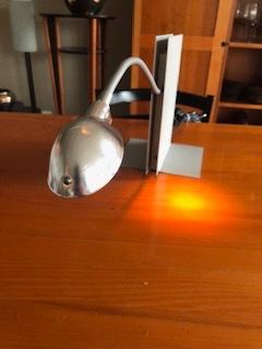 INGO MAURER OSKAR, boekensteun lamp, Modern design, Gebruikt, Ophalen of Verzenden, Metaal