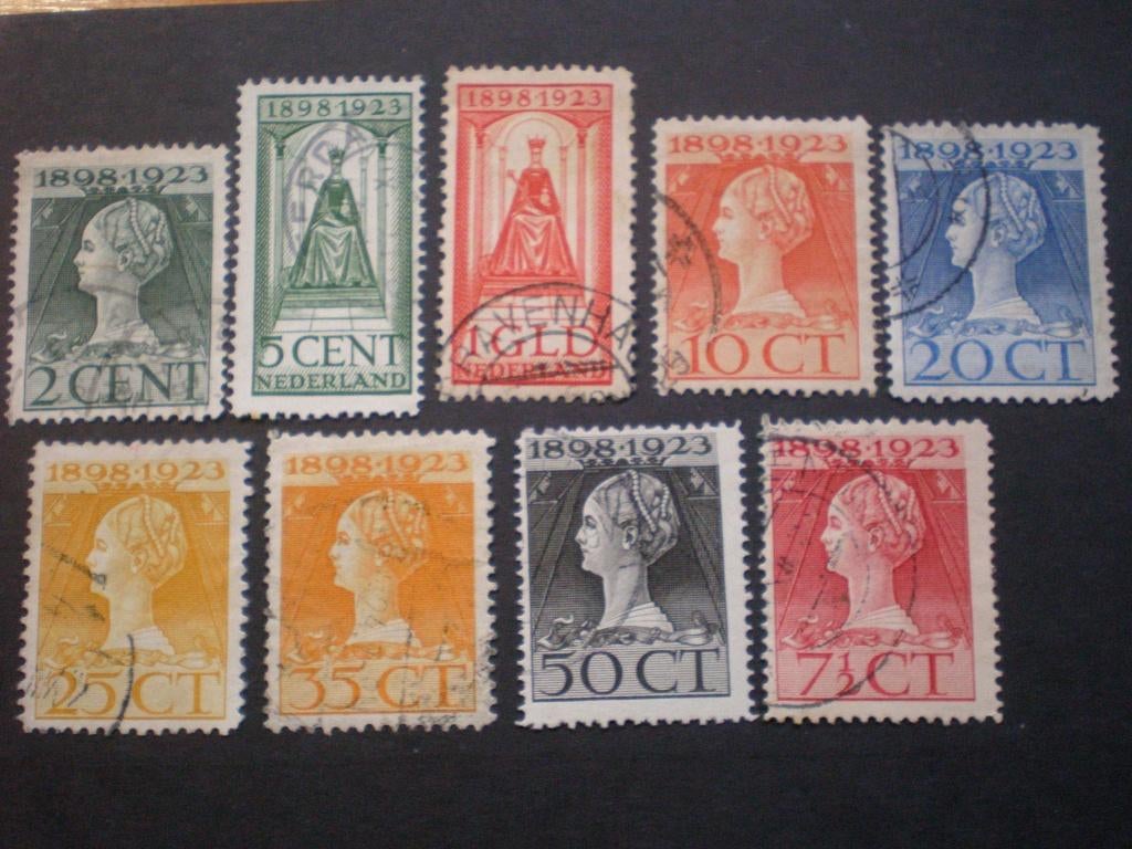 Nederland NVPH 121-129 gebruikt ( T 493)..€ 1,50, Postzegels en Munten, Postzegels | Nederland, Verzenden