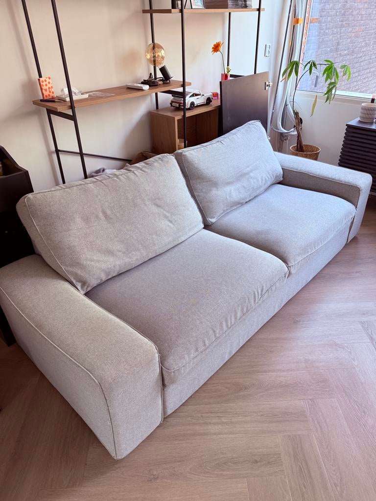 IKEA Kivik 3-zitsbank - Beige/Grijs - Gratis af te halen, Ophalen, Gebruikt, Driepersoons, 75 tot 100 cm