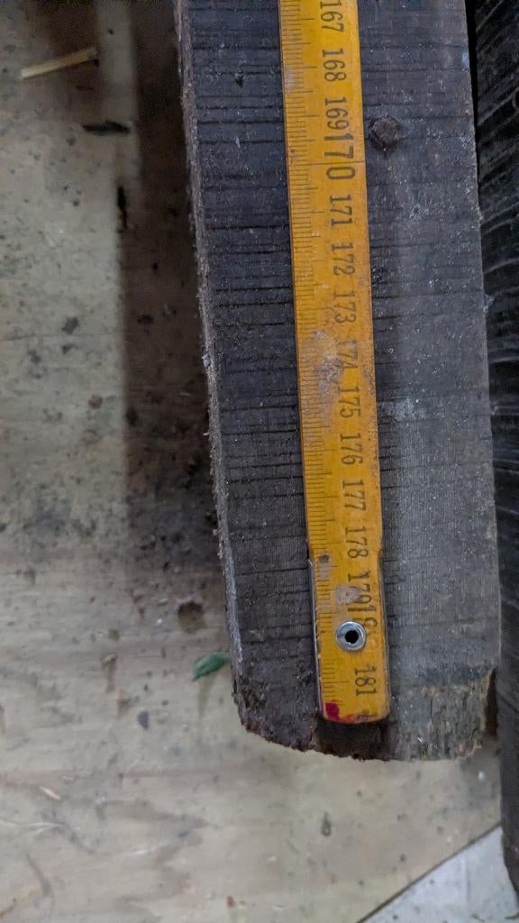 Hardhouten tuin palen, Ophalen, Gebruikt, Palen, Hardhout