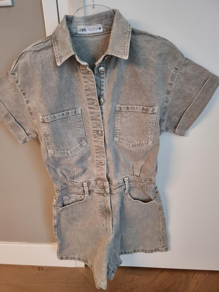 ZARA JUMPSUIT KORTE BROEK XS(170), Overige typen, Meisje, Ophalen of Verzenden, Zo goed als nieuw