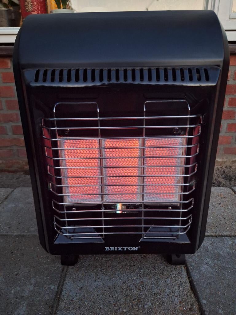 Brixton gaskachel voor camping of overkapping, Ophalen, Gebruikt, Gas, Vrijstaand