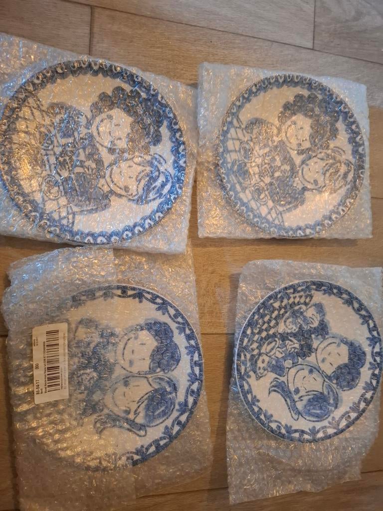 Blond Amsterdam lunchbordjes - 4 stuks, Gebruikt, Blond Amsterdam, Ophalen of Verzenden, Bord(en)