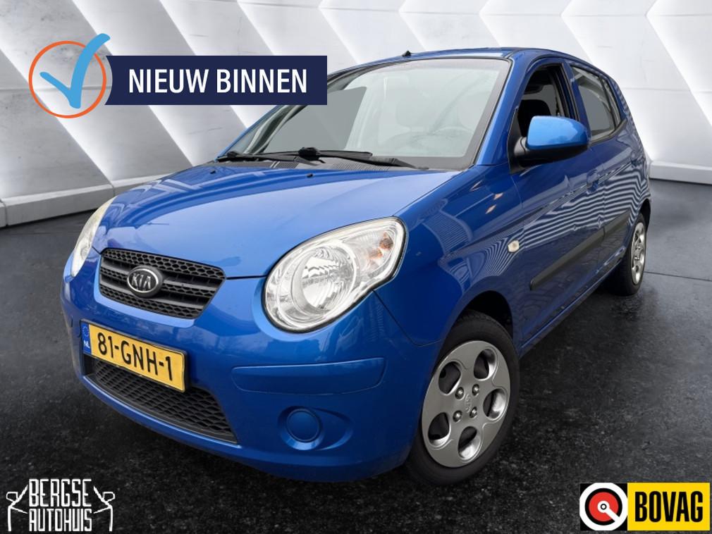 Kia Picanto 1.1 X-tra Airco Automaat Nap (bj 2008), Stof, Gebruikt, 4 cilinders, Blauw