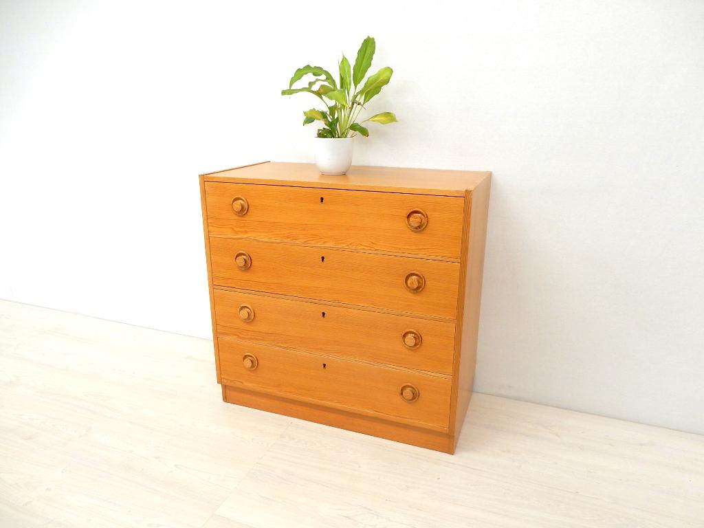 retro vintage ladekast kast dressoir tvmeubel jaren 60 70, Gebruikt, ., Vintage, 3 of 4 laden