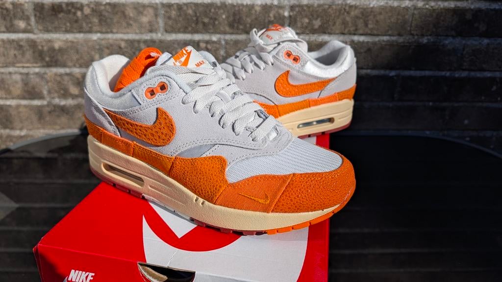 Nike Air Max 1 Magma Orange oranje maat 38 nieuw, Ophalen of Verzenden, Nieuw, Oranje, Sneakers of Gympen