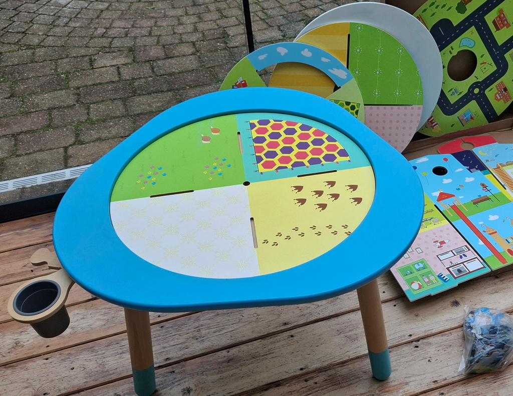 Complete Stokke MuTable met Lego Tower en playhouse, Ophalen, Zo goed als nieuw