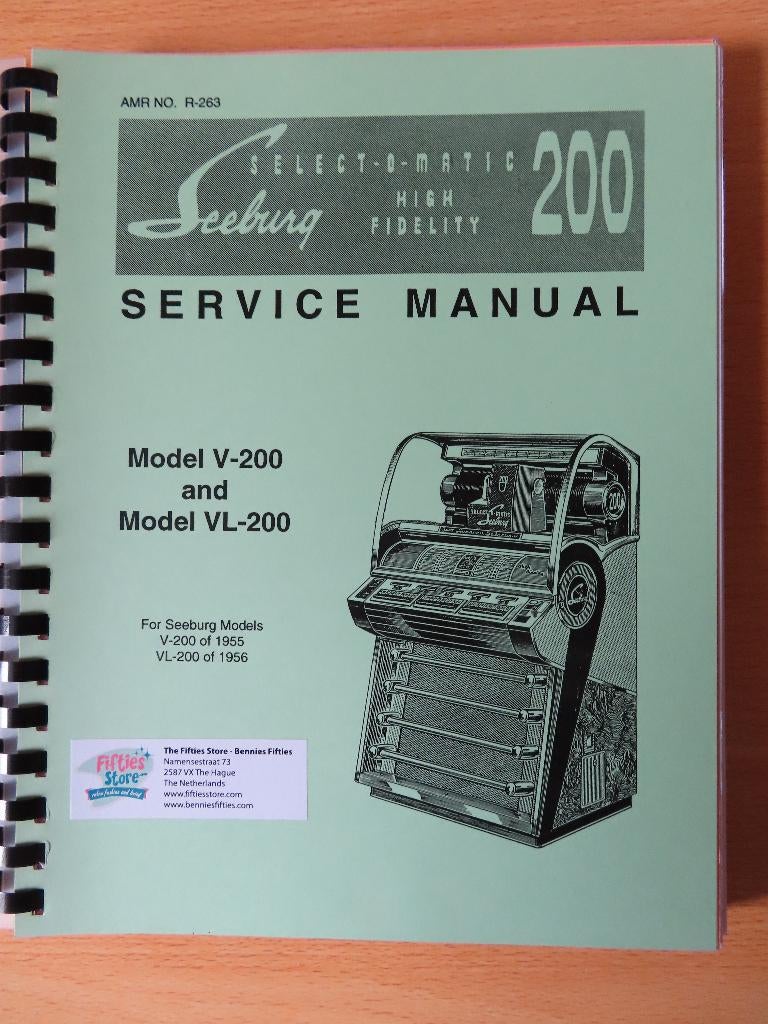 Seeburg Service Boek, Verzamelen, Ophalen of Verzenden, Nieuw, 1950 tot 1960, Seeburg