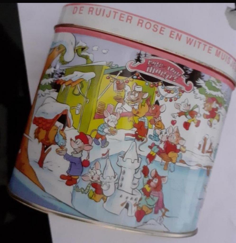 Vintage De Ruijter muisjes blik - Wintertafereel, Verzamelen, Ophalen of Verzenden