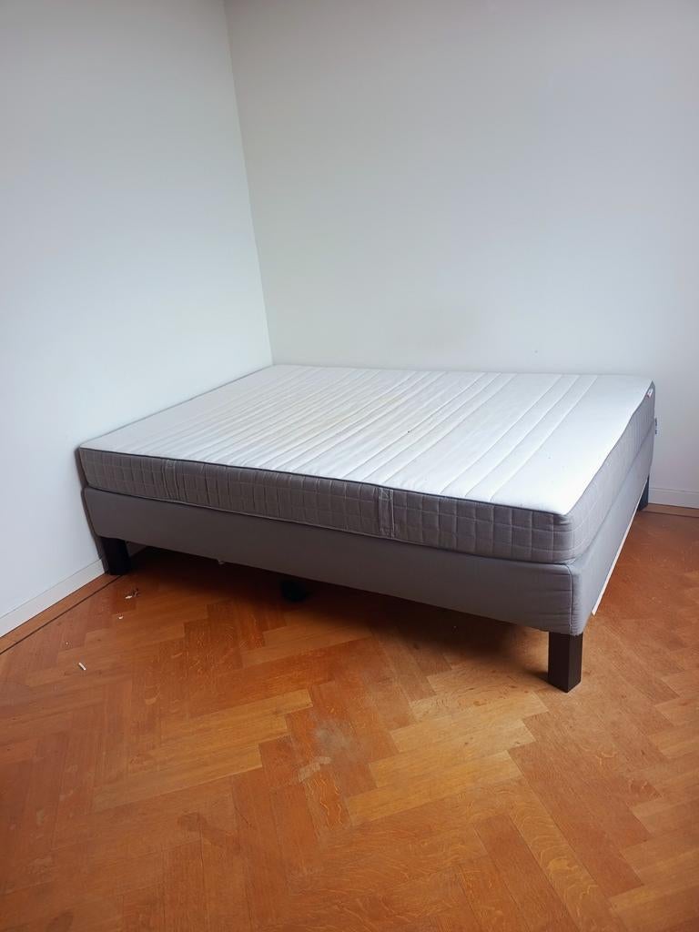Ikea Espevär bed met Morgedal matras - Zo goed als nieuw, Ophalen, Tweepersoons, 140 cm, Zo goed als nieuw