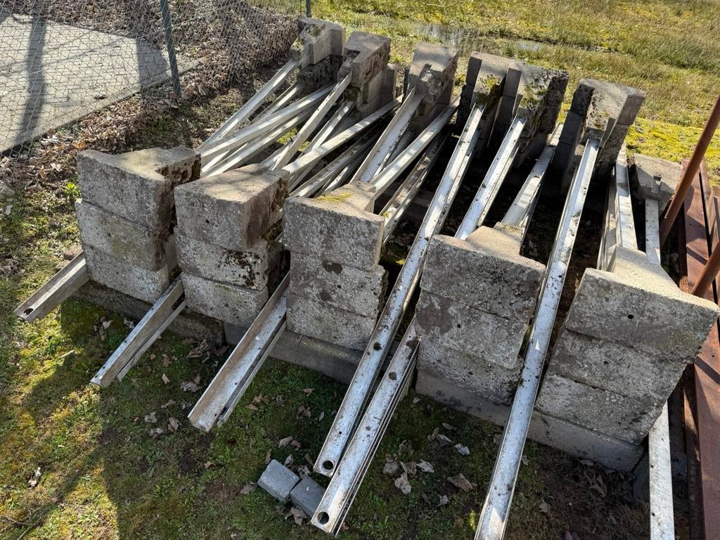 Hekwerk palen aluminium info 06-39 48 42 01, Tuin en Terras, Tuinhekken en Hekwerk, Ophalen, Aluminium, Spijlenhekwerk