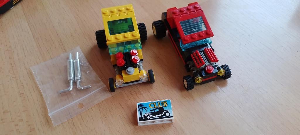 2 auto's uit 6561 Hot Rod Club, Ophalen of Verzenden, Gebruikt, Losse stenen, Lego