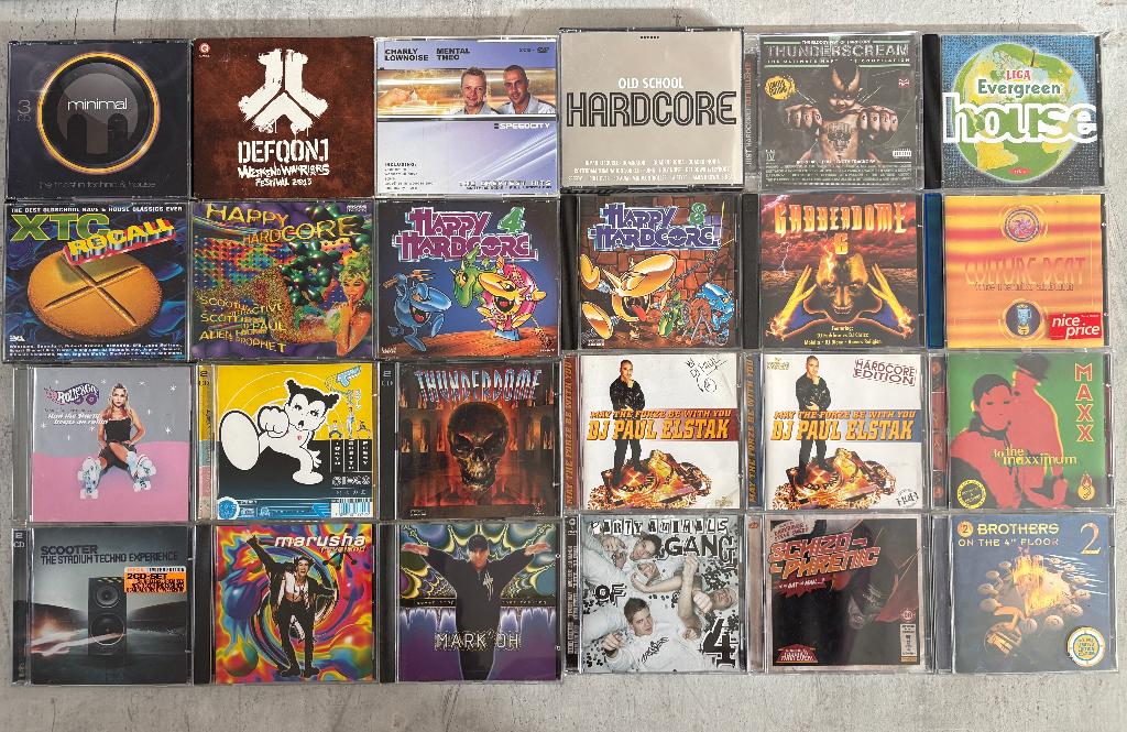 Happy Hardcore, Thunderdome, Techno 24x CD, Ophalen of Verzenden, Gebruikt, Overige genres