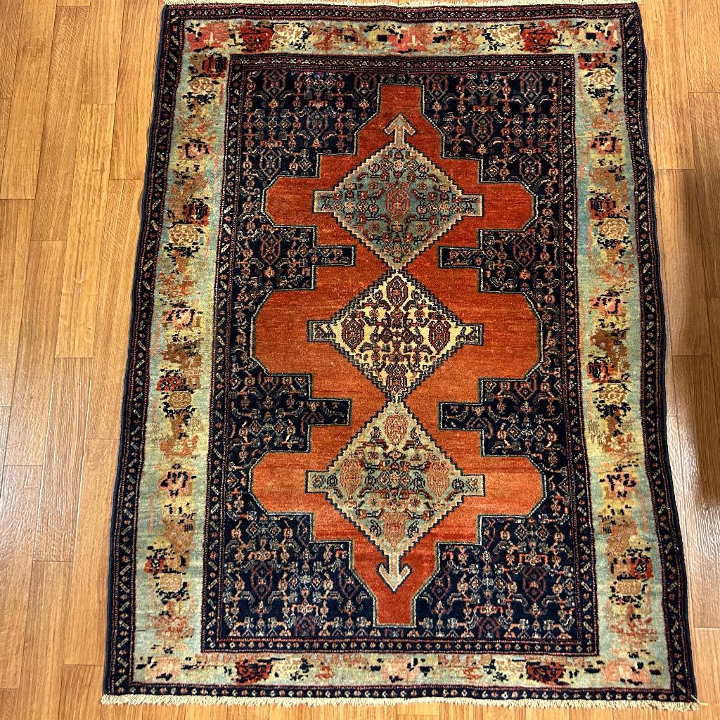 Trendy Origineel Perzisch tapijt - 150 x 110 cm - vloerkleed, TTM Wonen, Meubels – (Perzische) Tapijten en Woonaccessoires, 100 tot 150 cm