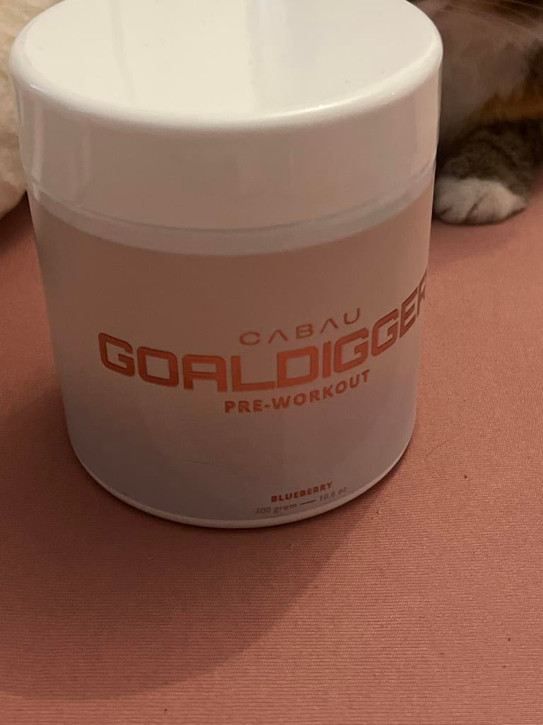 Cabau Goal Digger Pre-Workout Blueberry 300g, Ophalen of Verzenden, Zo goed als nieuw, Overige typen
