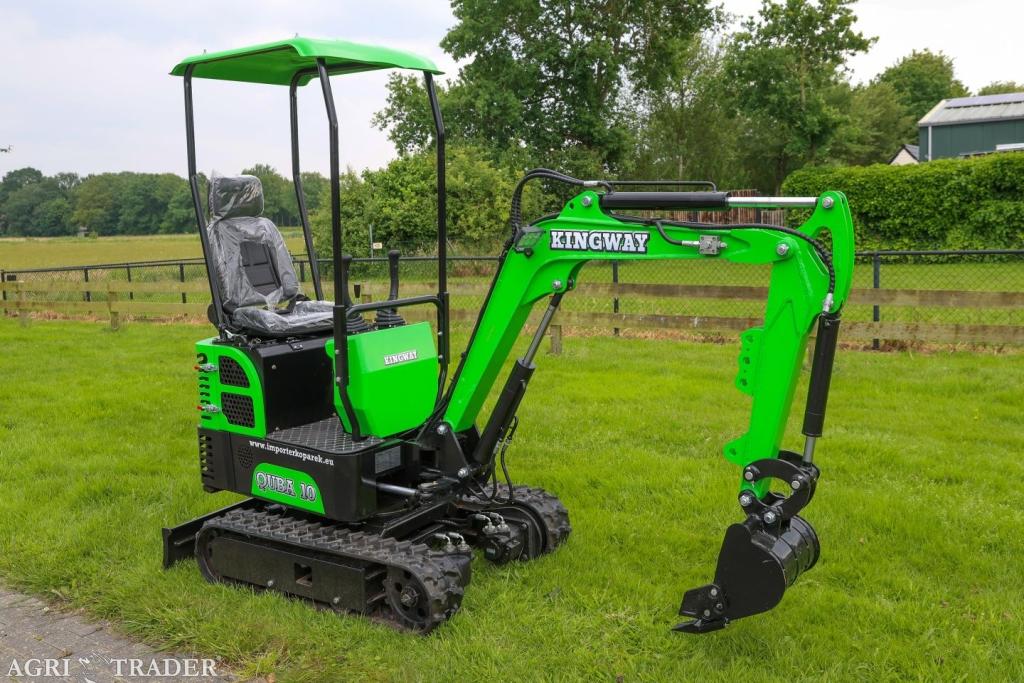 WEEKACTIE Minigraafmachine minigraver QUBA10 benzine KINGWAY, Zakelijke goederen, Verzenden, Neerkant, KINGWAY, Graafmachine