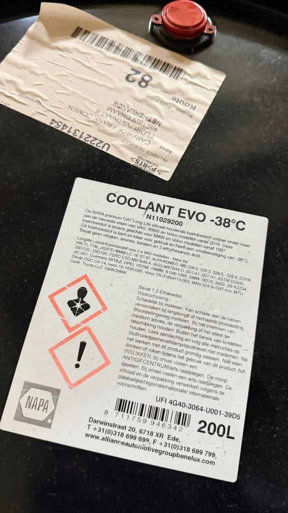 3 zwarte metalen vaten 200L NAPA - ideaal voor vuurton, Ophalen, Zo goed als nieuw