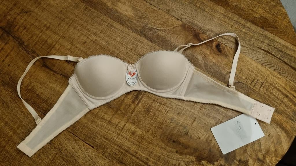 Elbrina BH - Beige, Maat 70B, Kleding | Dames, Ondergoed en Lingerie, Elbrina, Ophalen of Verzenden, Beige, BH