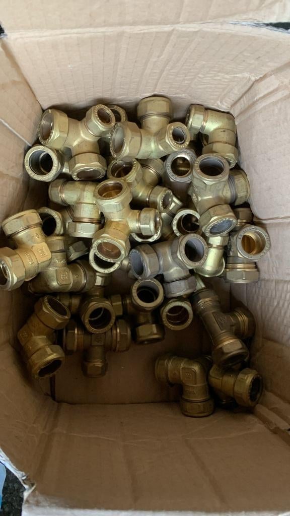 Fitwerk messing wartels en verloopstukken, Hobby en Vrije tijd, Ophalen, Nieuw