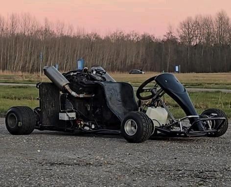 Kart met krachtige 750cc Suzuki GSX-R750 motor (1991), Ophalen, Gebruikt, Kart