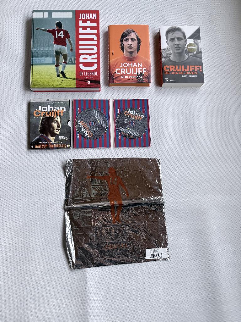 Johan Cruijff boeken + DVD, Ophalen of Verzenden, Zo goed als nieuw, Diverse auteurs, Balsport