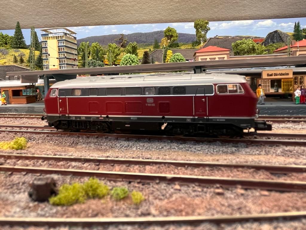 Piko BR216/V160 DB Diesellocomotief digitaal - Gebruikt, Zo goed als nieuw, Gelijkstroom, Locomotief, Piko