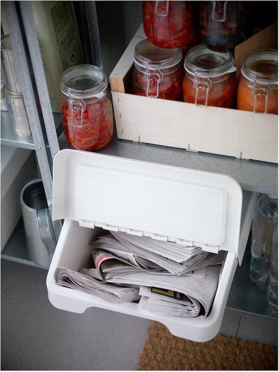 Ikea sortera stapel opbergbak met deksel, Ophalen, Minder dan 40 cm, Doos, Minder dan 35 cm