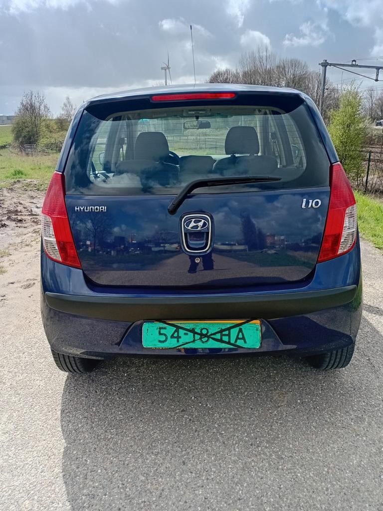 Hyundai i10 1.1I 5DR AUT 2010 Blauw, Auto's, 31 €/maand, 4 cilinders, Blauw, Origineel Nederlands