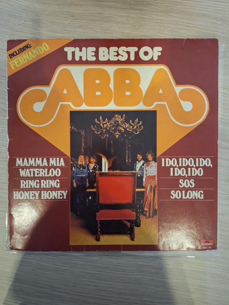 ABBA - The Best Of ABBA LP (Polydor, 1975), Cd's en Dvd's, Vinyl | Pop, Ophalen of Verzenden, 1970 - 1979, Gebruikt, 12 inch