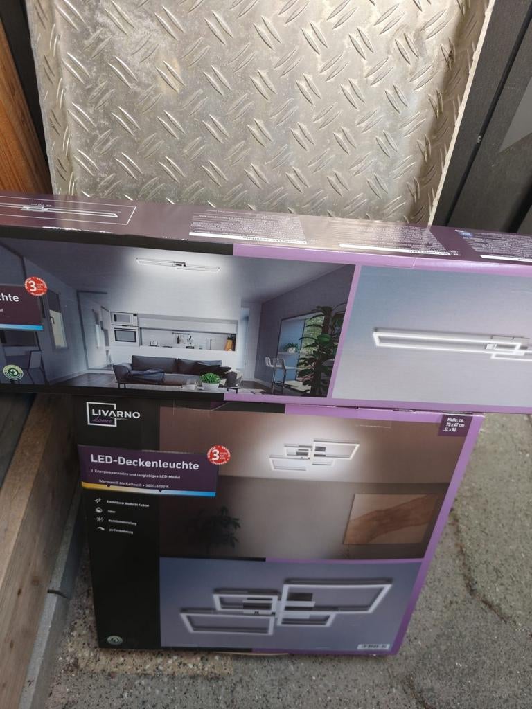 2 Livarno frame ledverlichting, Ophalen, Nieuw