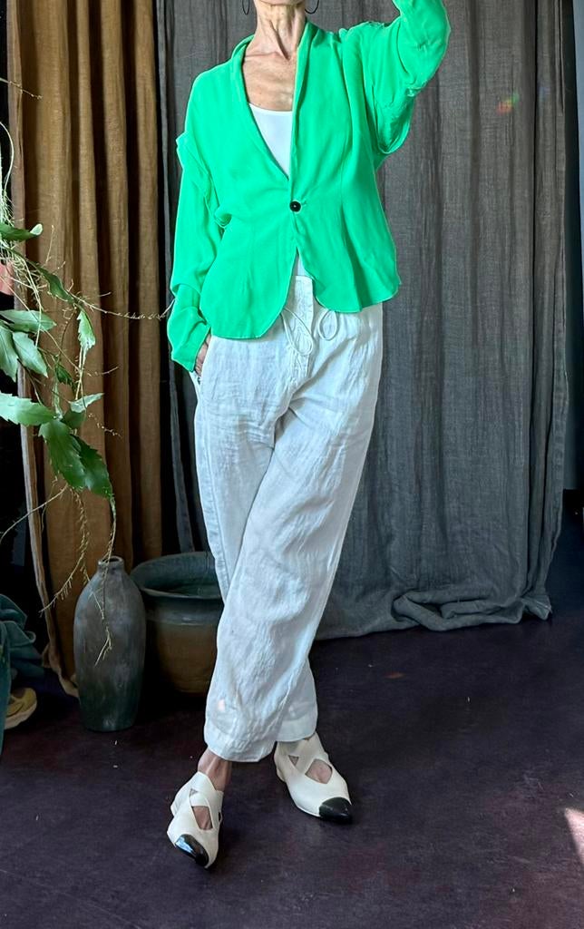 Prachtig blouson jasje vib forte forte helder groen 36-38, Ophalen of Verzenden, Zo goed als nieuw, Maat 36 (S), Groen