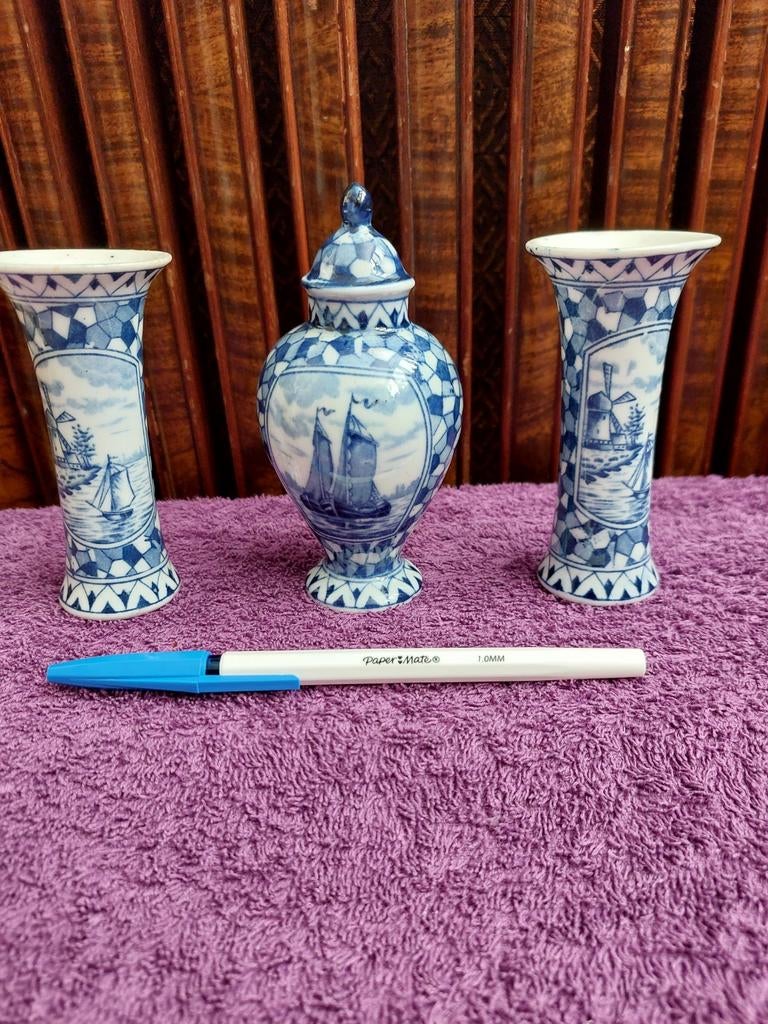 Mini Kaststel, drie delig. Hollandse afbeeldingen., Ophalen of Verzenden