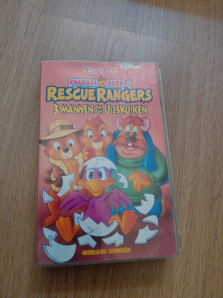 Knabbel En Babbel Rescue Rangers 3 mannen & een uilskuiken, Cd's en Dvd's, VHS | Kinderen en Jeugd, Alle leeftijden, Ophalen of Verzenden